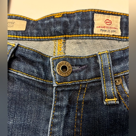 AG Jeans Medium Blue Wash ‘The Stevie’ Size 26R Slim Straight Jeans - Picture 5 of 13